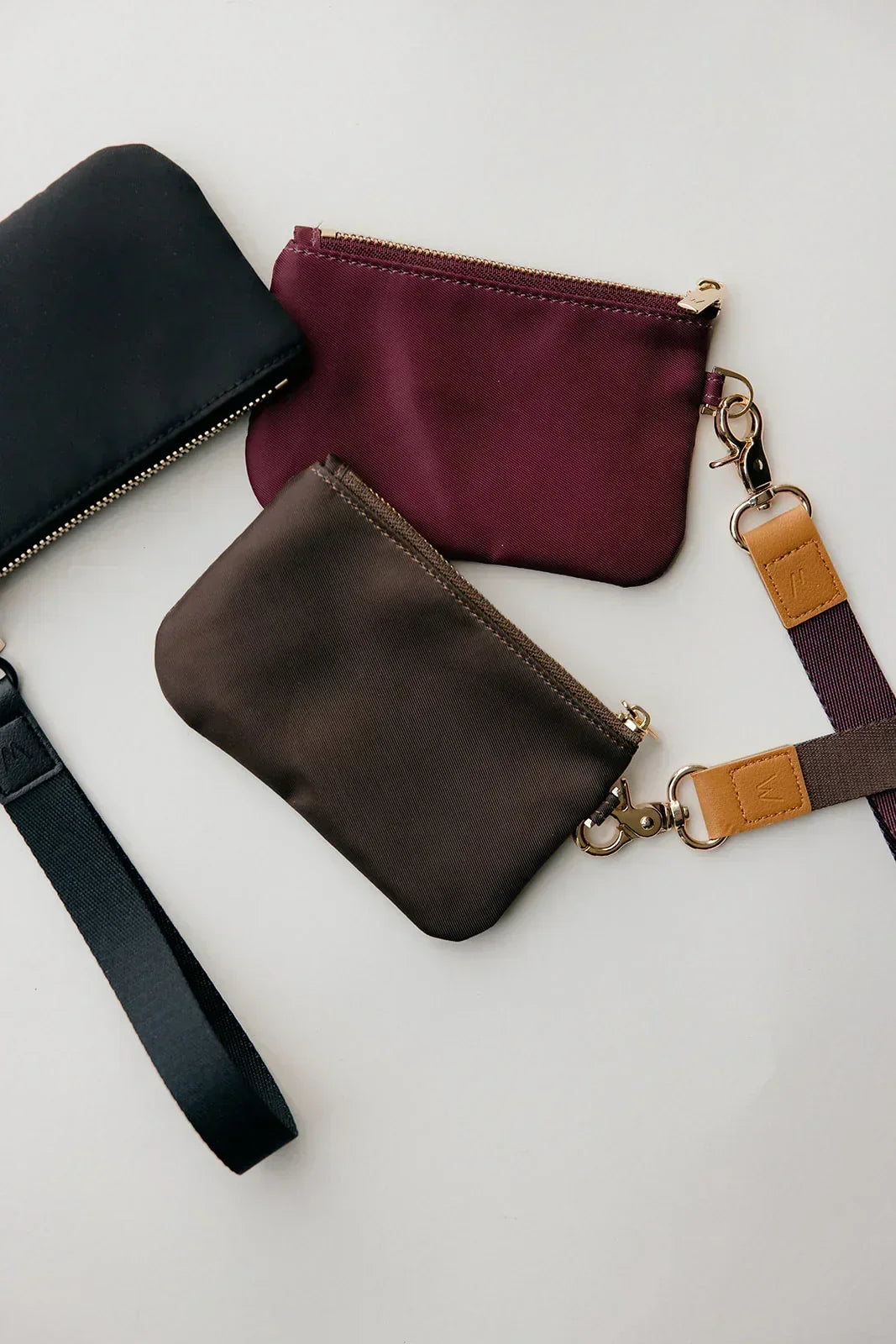 Almond Cream Zipper Pouch