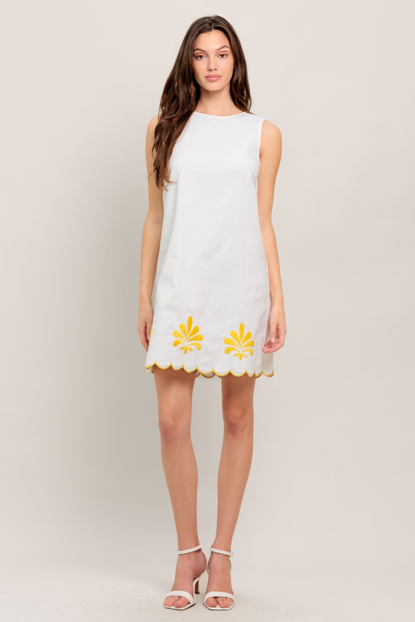SWEET AS SUNSHINE WOVEN MINI DRESS