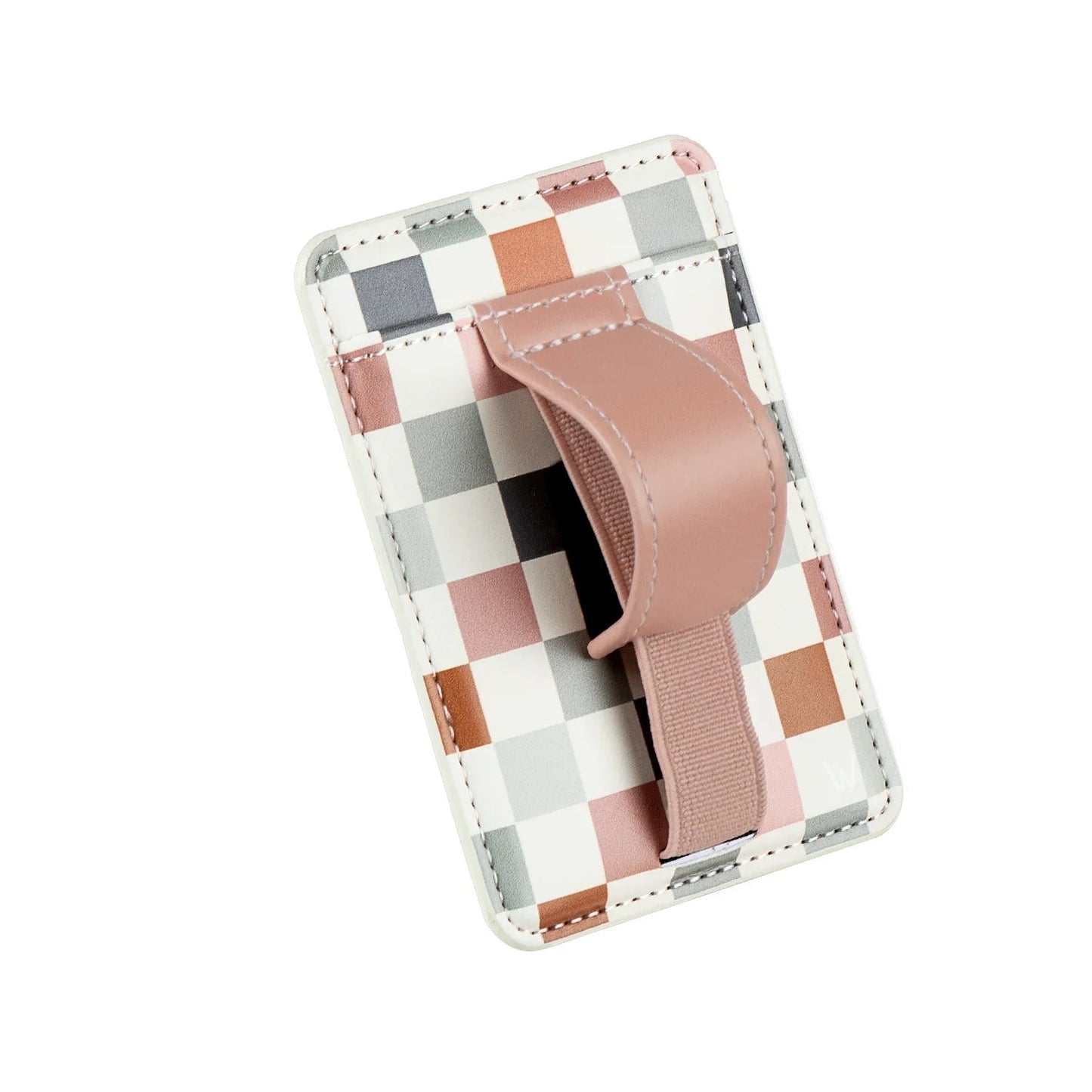 Coastal Check Magnetic Wallet - BeautySecrets4u