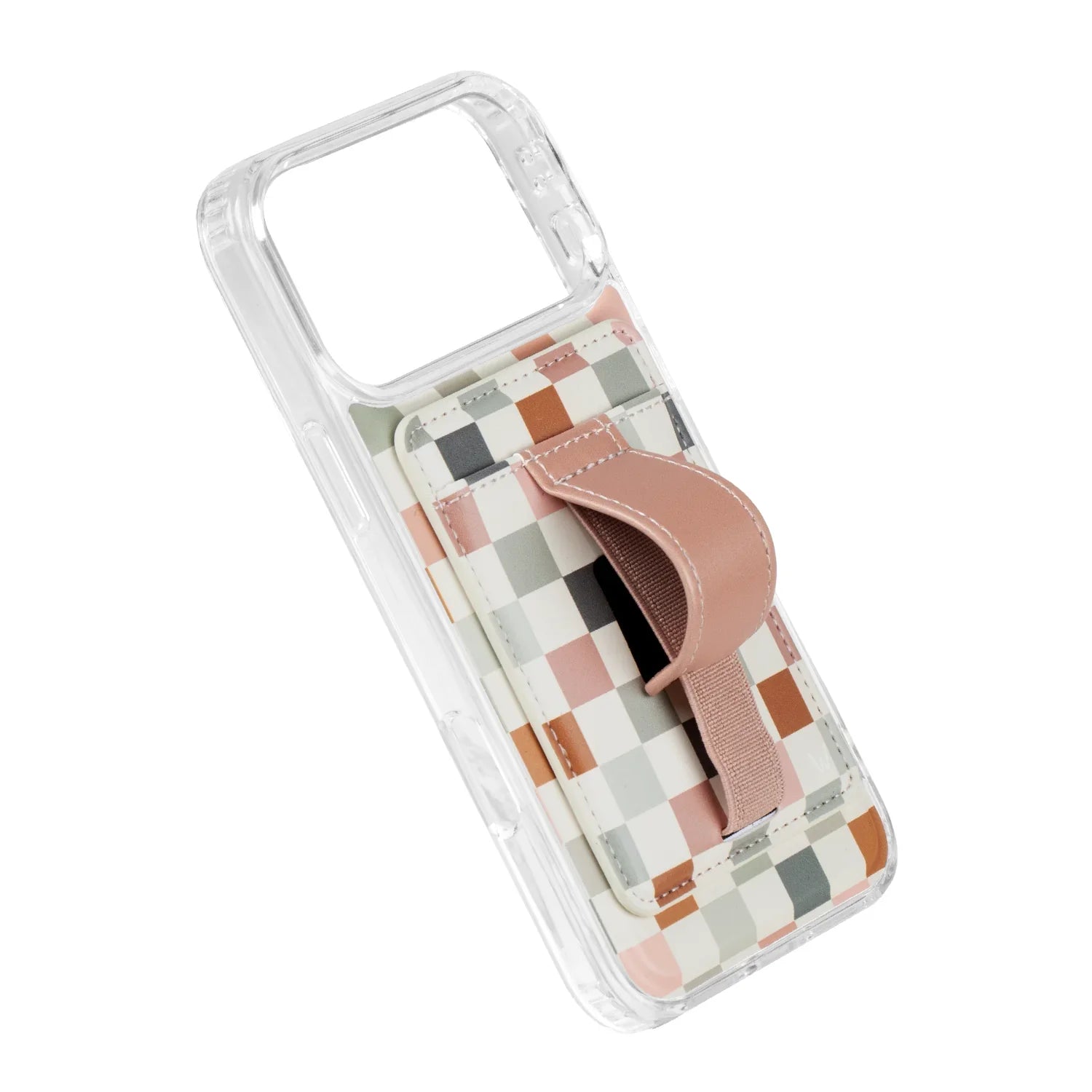 Coastal Check Magnetic Wallet - BeautySecrets4u