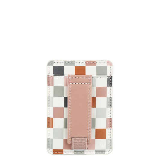 Coastal Check Magnetic Wallet - BeautySecrets4u